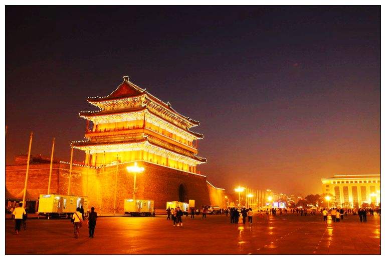 China Travel—Tiananmen Night View