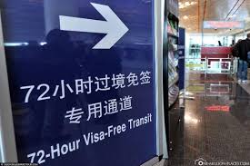 China 72-Hour Visa-Free Transit Policy