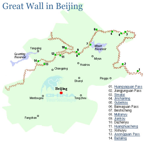 2024 Great Wall of China Map