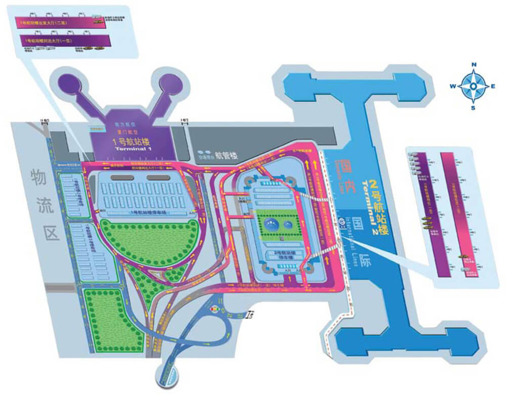 2024 Beijing Capital International Airport Map and Terminal Map